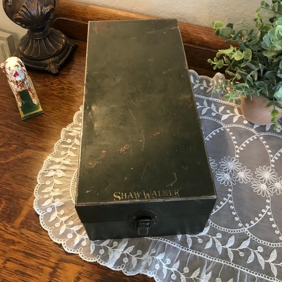 Shaw Walker Metal file index box